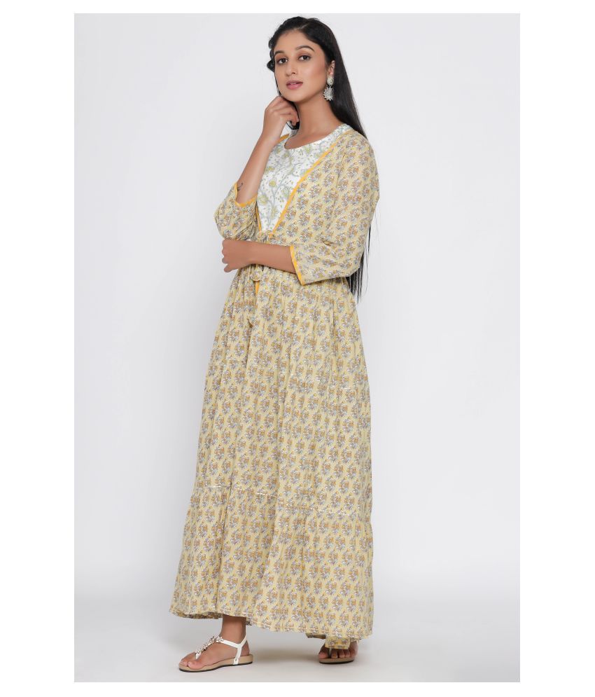 cotton half gown