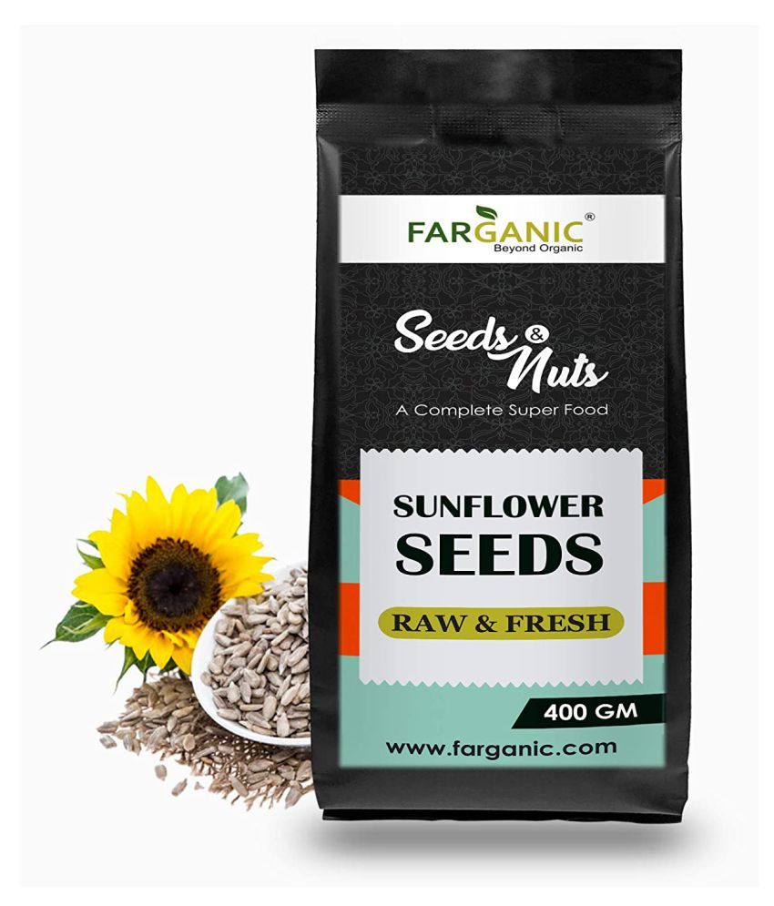 FARGANIC Organic Sunflower Seeds For Daily Nutrition High Fiber Rich