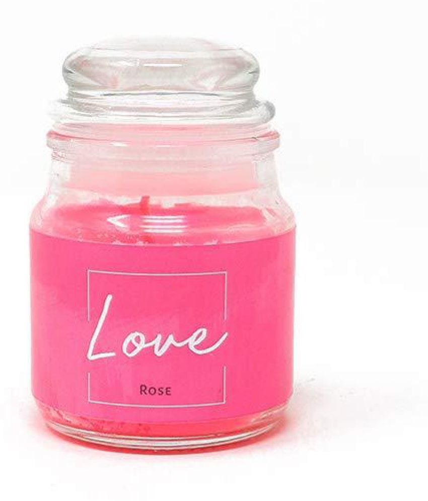 Natural Pink Jar Candle Pack of 1 Buy Natural Pink Jar Candle Pack