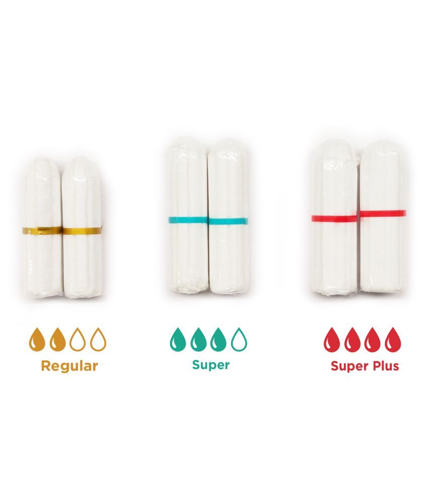 Pee Safe 100 Organic Cotton Biodegradable Tampons Regular (Pack of