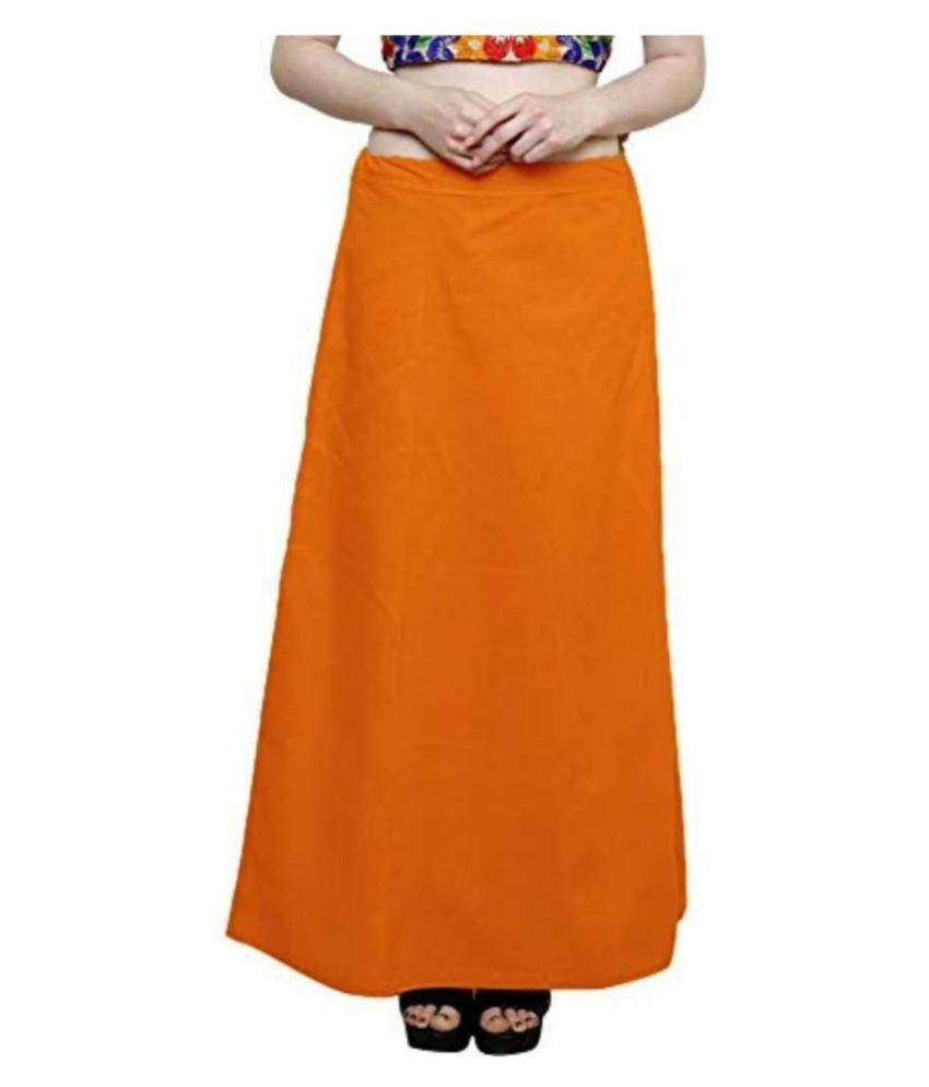     			Perfect cloth store Orange Cotton Petticoat