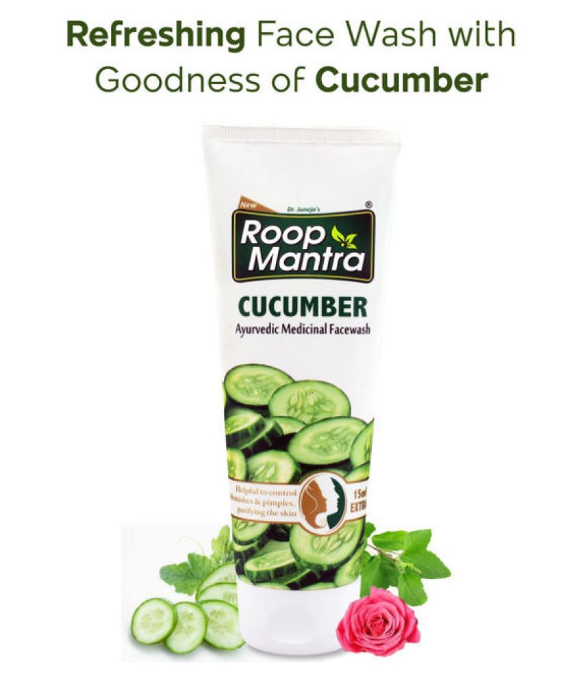 Roop Mantra Cucumber Herbal Face Wash 100 mL Buy Roop Mantra Cucumber Herbal Face Wash 100 mL