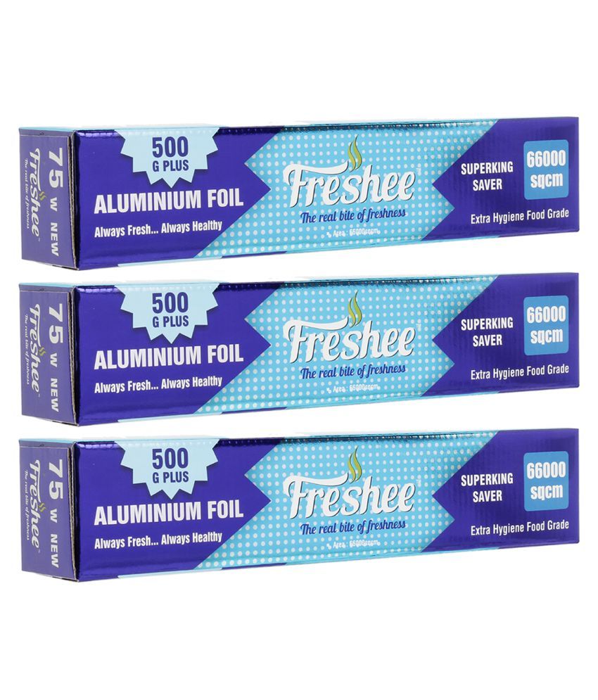     			Freshee 66000sqcm 22m Aluminium Foil Paper Pack of 3