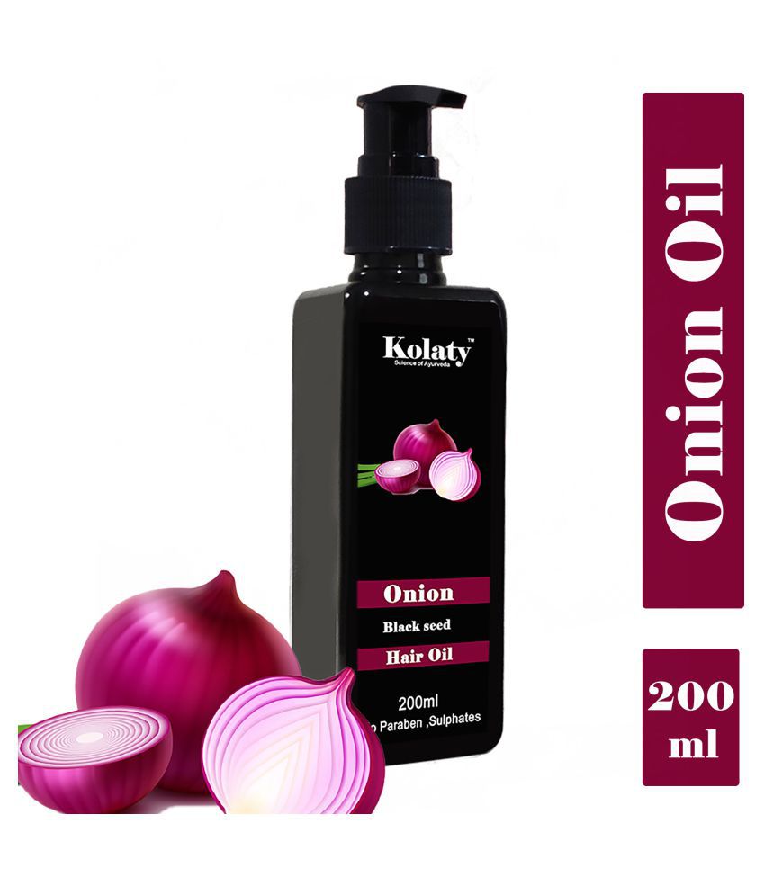 Kolaty Kolaty Blackseed Onion Oil For Hairgrowth 200 mL Pump Plastic Jar