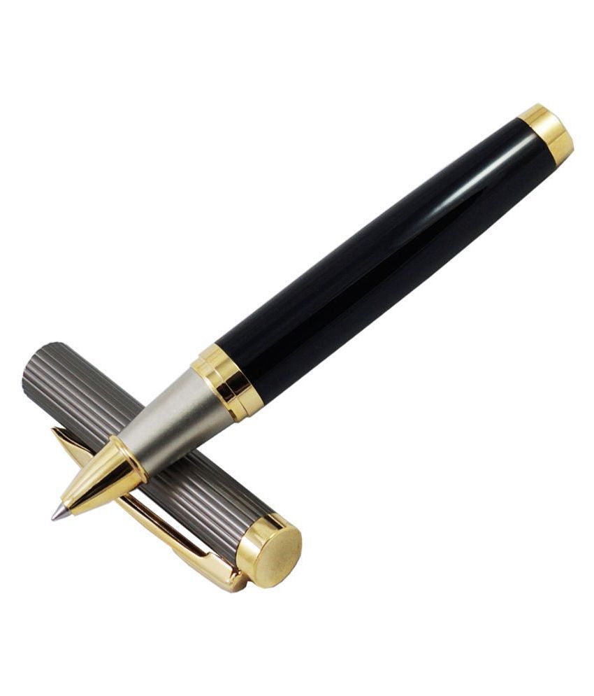     			auteur KE885-R Premium Stylish Executive  Shining Metal Body & Golden Plated Clip With German Refill Multicolor Roller Ball Pen