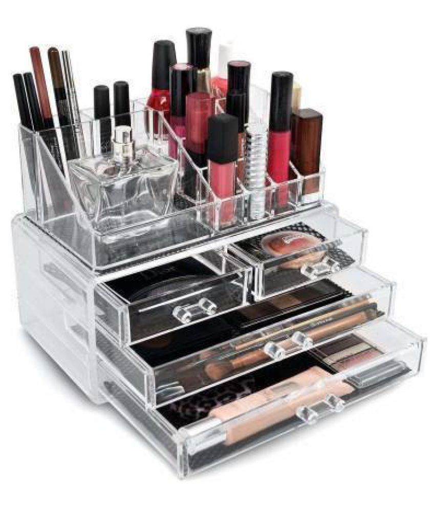 AVMART 4 Drawer Cosmetic Organizer Makeup Storage Box Lipstick Holder ...