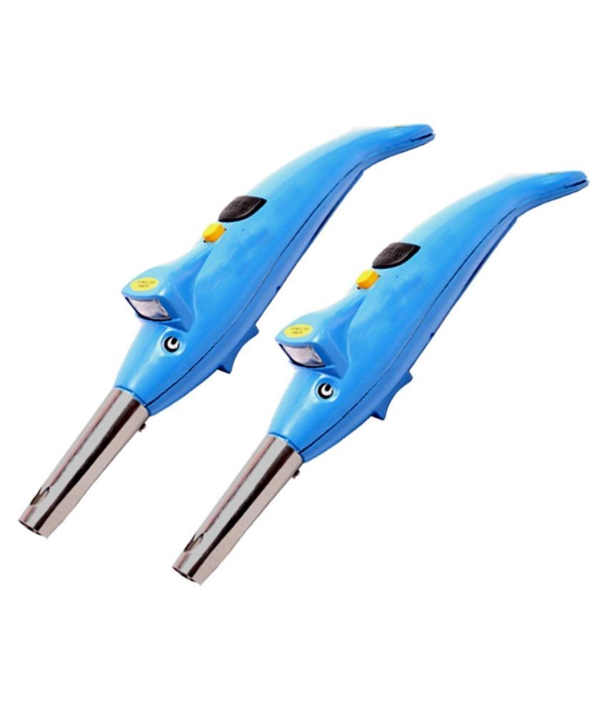 Dolphin Electric Gas Lighter with LED Torch for Kitchen Pack of 2