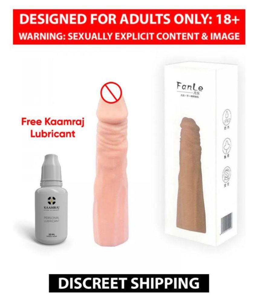 Reusable Penis Sleeve Extender Realistic Penis Sleeve Silicone Extension Sex Toy For Men Cock