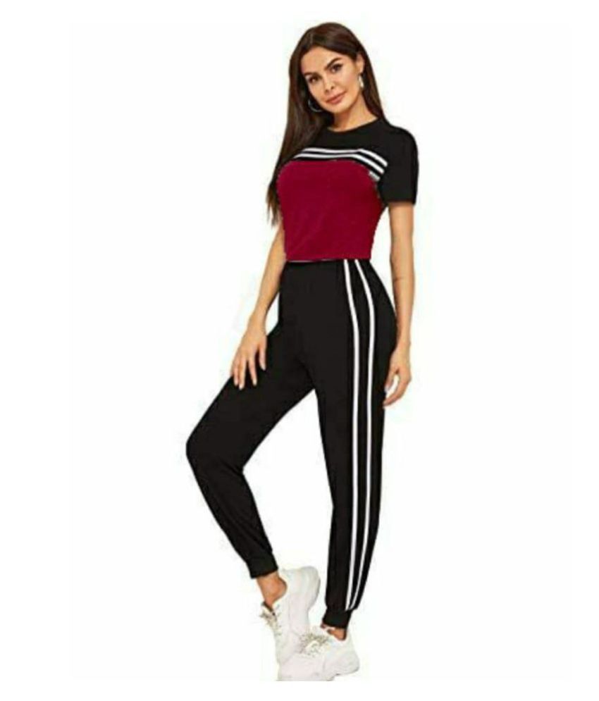 maroon tracksuit womens