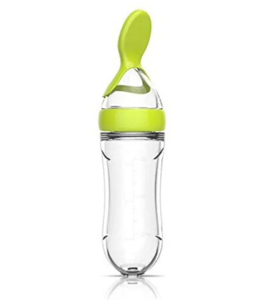 CHILD CHIC BPA Free Squeeze Style Bottle Feeder with Dispensing Spoon for Infant Newborn Toddler