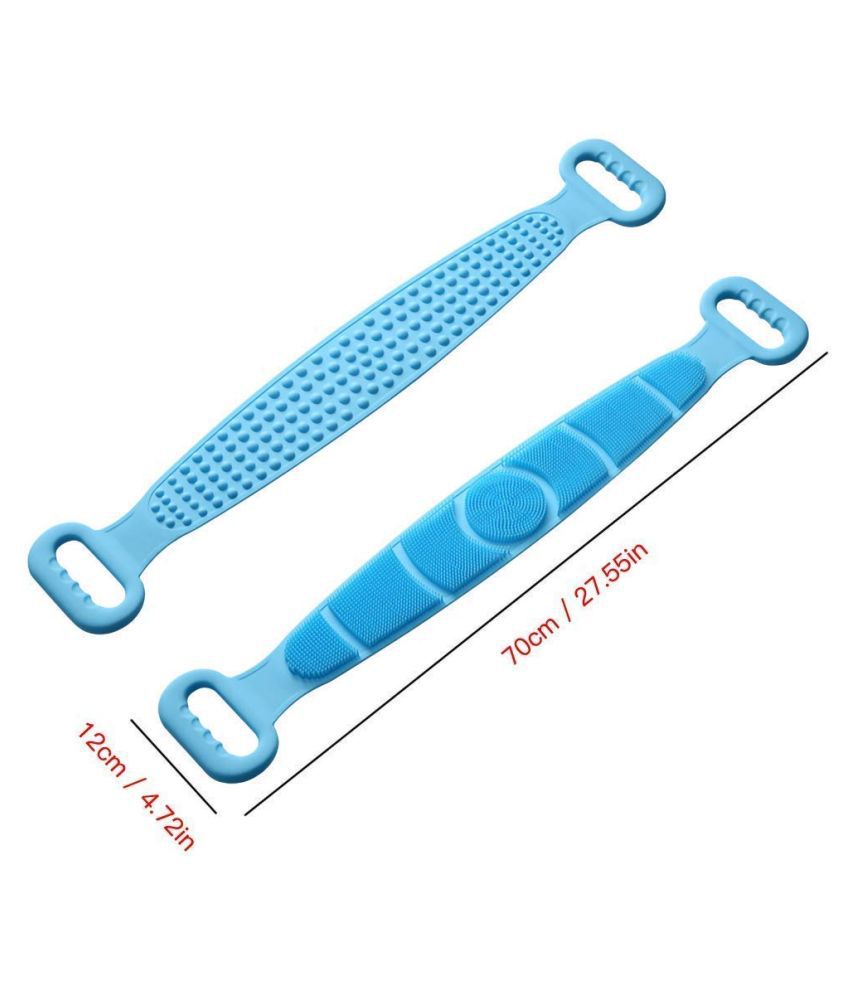 Silicone Shower Bath Belt Back Scrubber Brush Body Scrub Foam 140 g:  Buy Saleh Silicone Shower Bath Belt Back Scrubber Brush Body Scrub Foam 140  g at Best Prices in India - Snapdeal