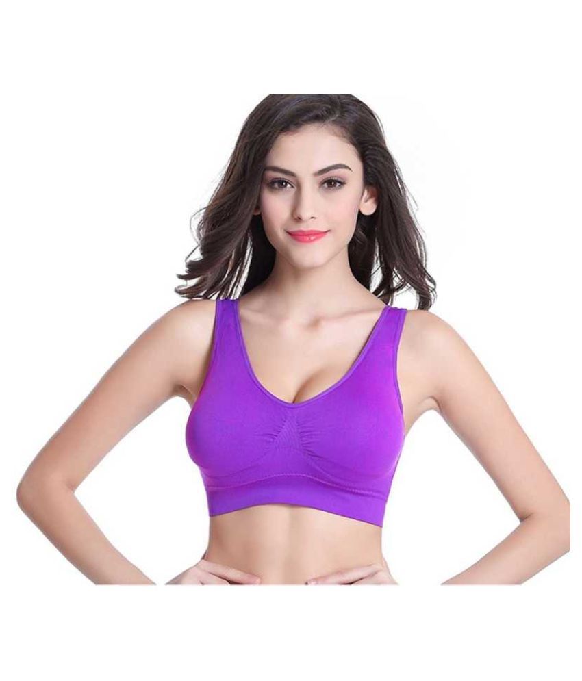 Buy Everhug Cotton Lycra Air Bra Purple Online At Best Prices In India Snapdeal 6529