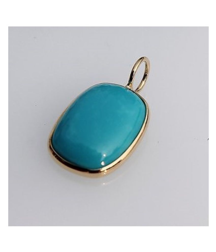 Turquoise(Firoza) Stone Gold Plated 
