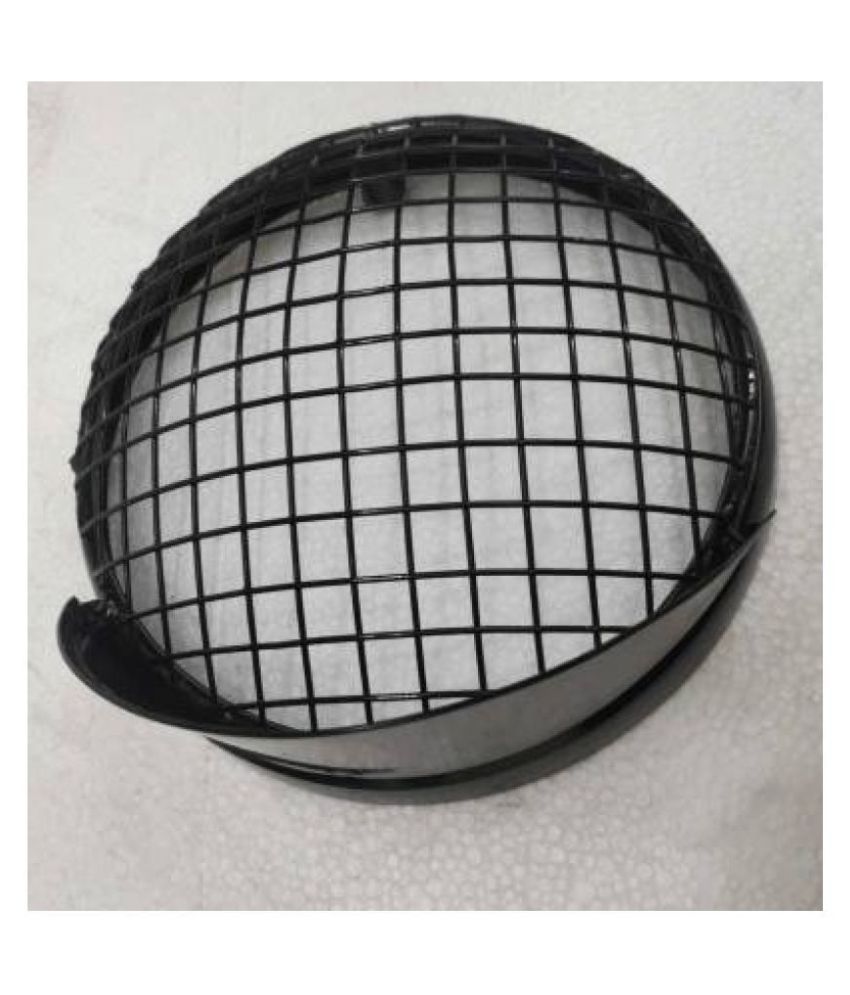 Headlight Protection Grill With Shade Black For Bullet Classic Electra