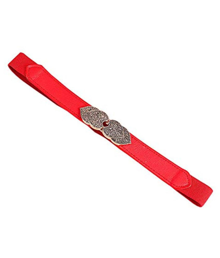     			Livisorb Red Leather Casual Belt