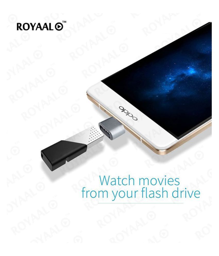 ROYAAL MICRO USB OTG ADAPTER ( METALJECKET ) Micro USB to USB A Female