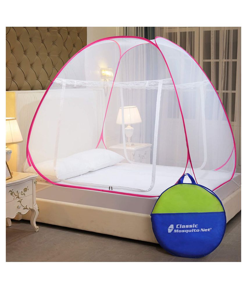     			Classic Double Pink Mosquito Net