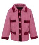 Cutecumber Girls Polyester Light Weight Jacket For ( Pack of 1 , Pink )