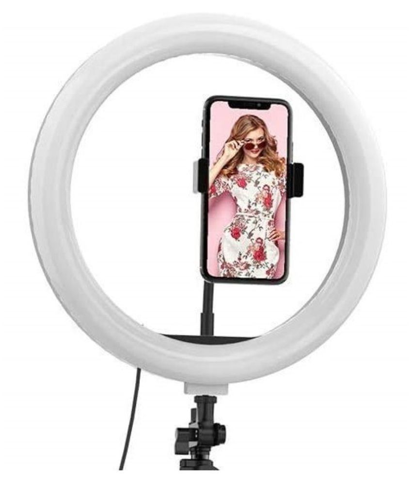 Portable 10 Inch Ring Light with 3 Color Modes Dimmable Lighting for...