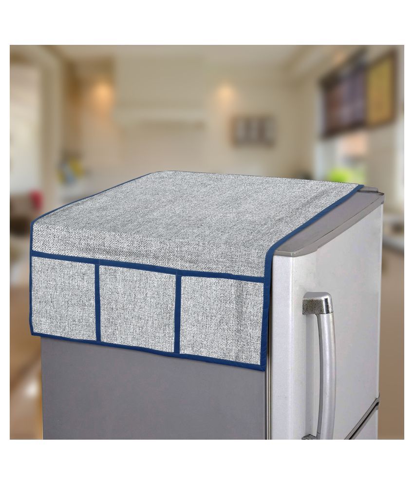     			E-Retailer Single Polyester Gray Fridge Top Cover