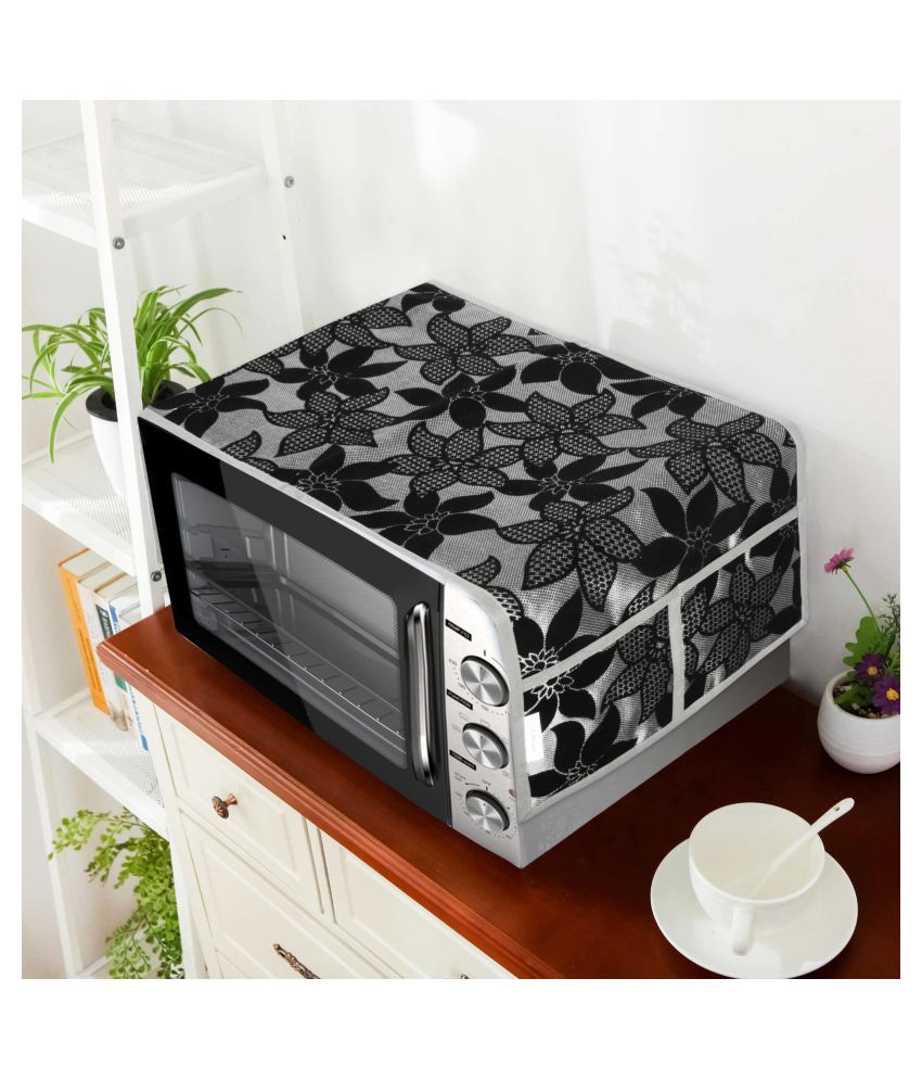     			E-Retailer Single Polyester Black Microwave Oven Cover -