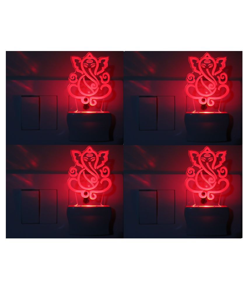     			AFAST 3D Illusion LED Jesus With Holy Raising Cross Night Lamp Multi - Pack of 2