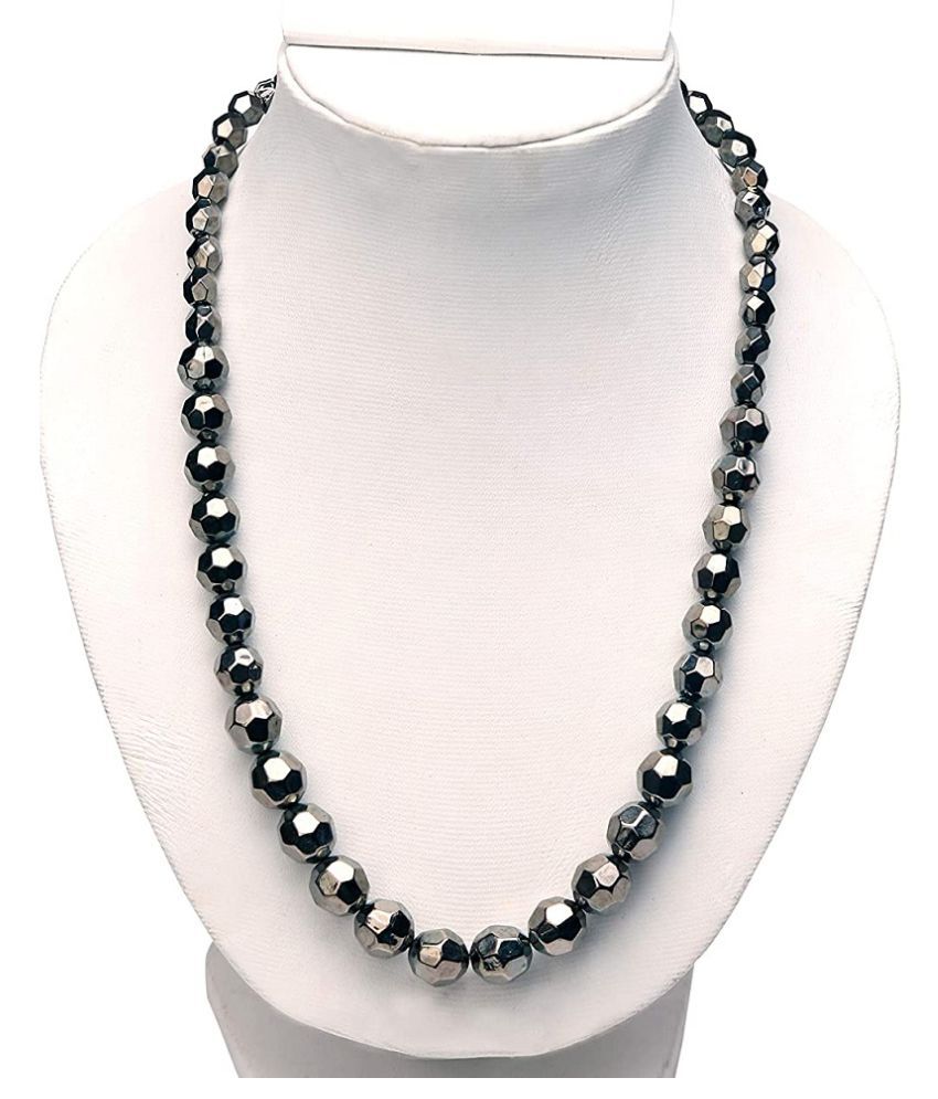 Black Pearl Gemstone Mala by KUNDLI GEMS: Buy Black Pearl Gemstone Mala ...