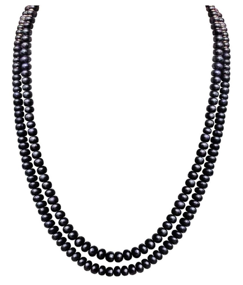 Black Pearl (Moti) Stone Mala by Ratan 