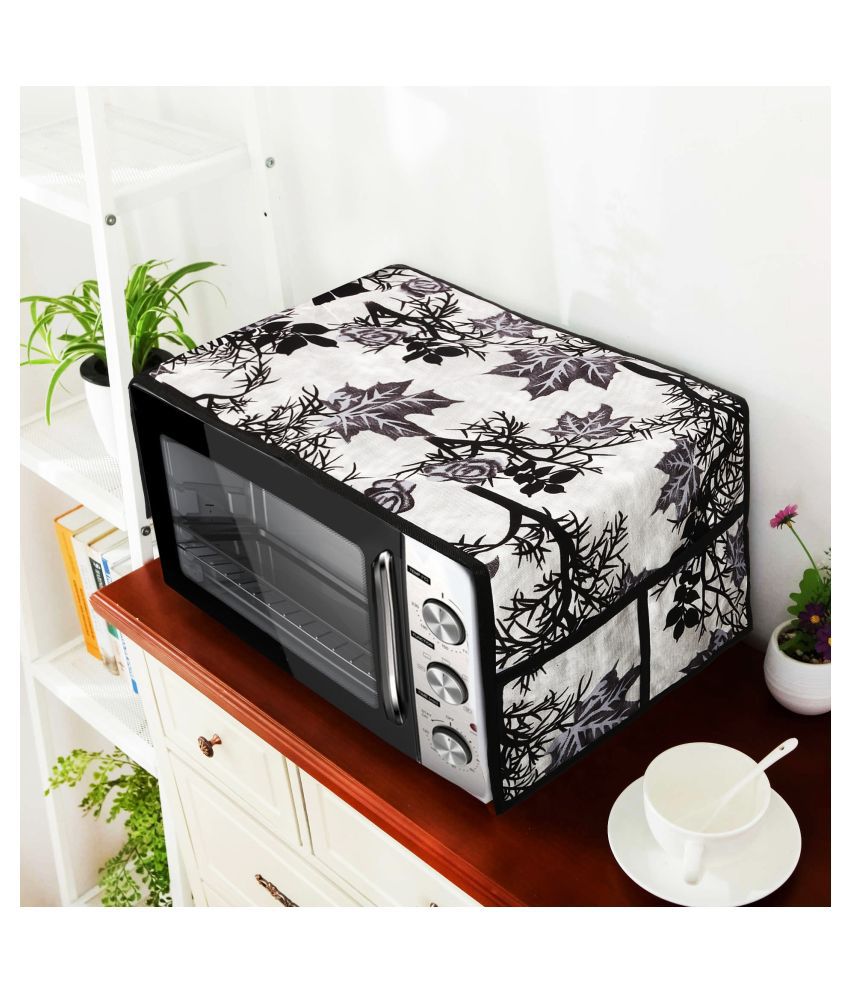     			E-Retailer Single Polyester Black Microwave Oven Cover - 26-28L