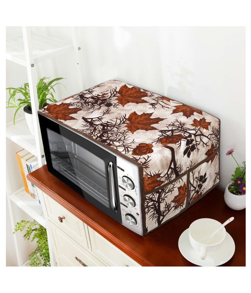     			E-Retailer Single Polyester Brown Microwave Oven Cover - 23-25L