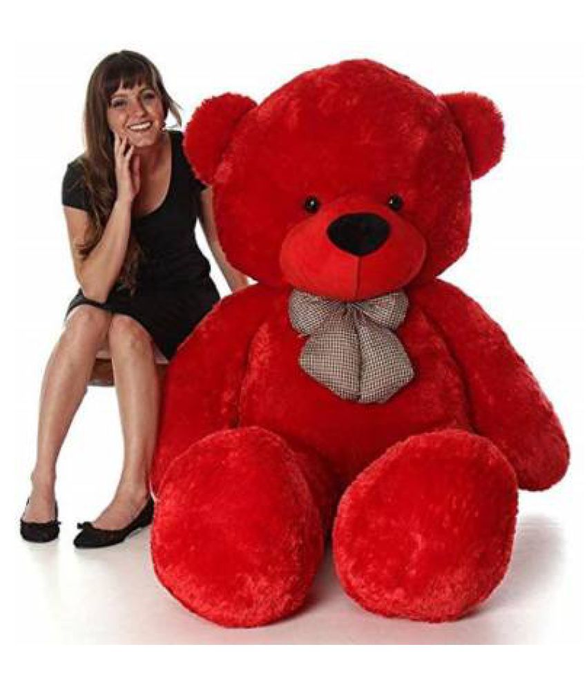 teddy bear 6 feet red