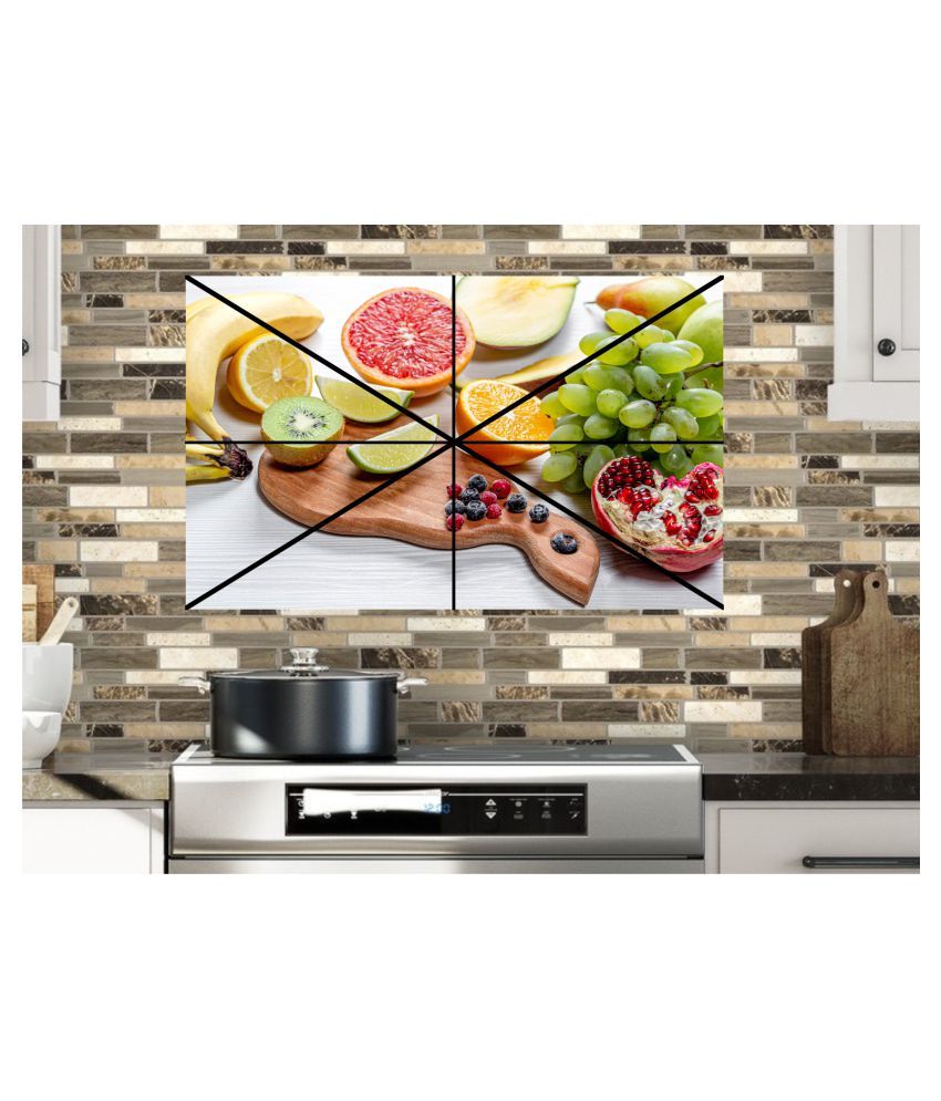 sp decals fruits multicolour wall sticker Abstract Glow in the Dark