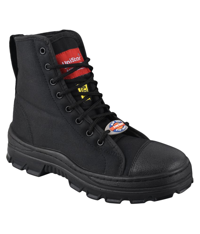     			UniStar Black Casual Boot
