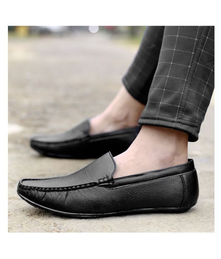     			ZXYZO Black Loafers