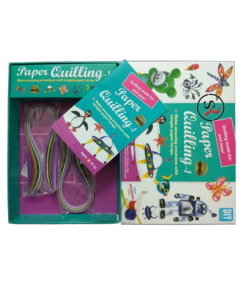 Ekta Paper Quilling Kit Series with Strips, Crimper Tool Inside Buy Ekta Paper Quilling Kit
