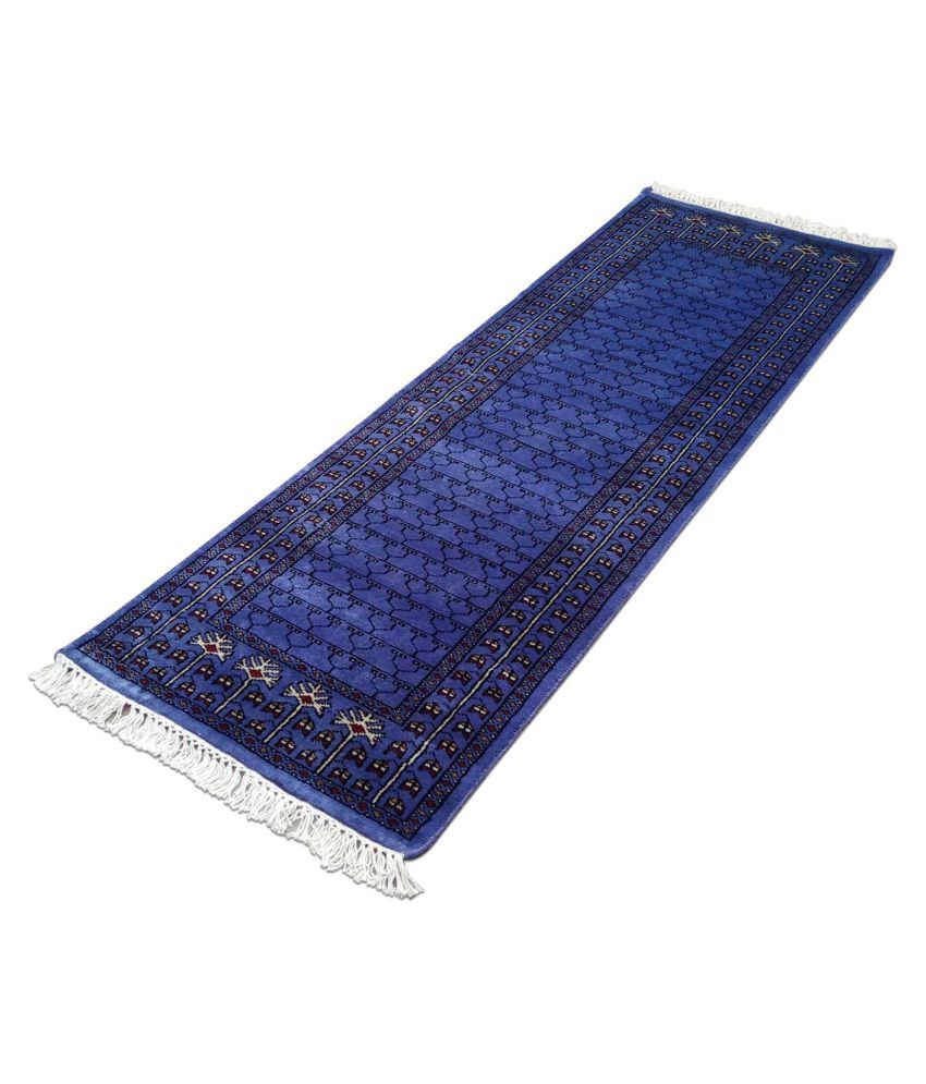 Amma Carpets Purple Wool Carpet Traditional 2x6 Ft Buy Amma Carpets