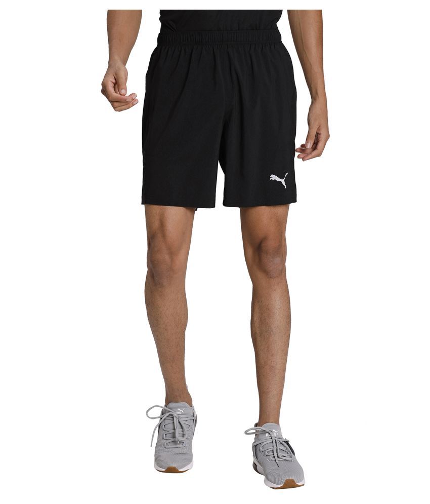 Puma Black Polyester Fitness Shorts Single - Buy Puma Black Polyester ...