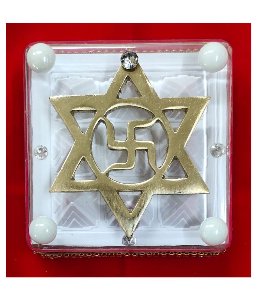 VSP ZINC STAR WITH SWASTIK FOR BRAHMASTHAN / POOJA ROOM / NEAR YOUR