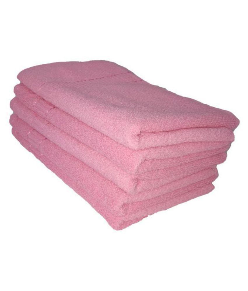 Buy Shop by room Set of 5 Hand Towel Pink 33x51 Online at Best Price in ...