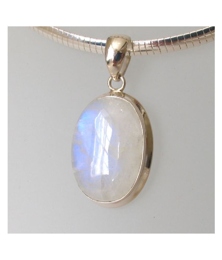 moonstone silver pendant