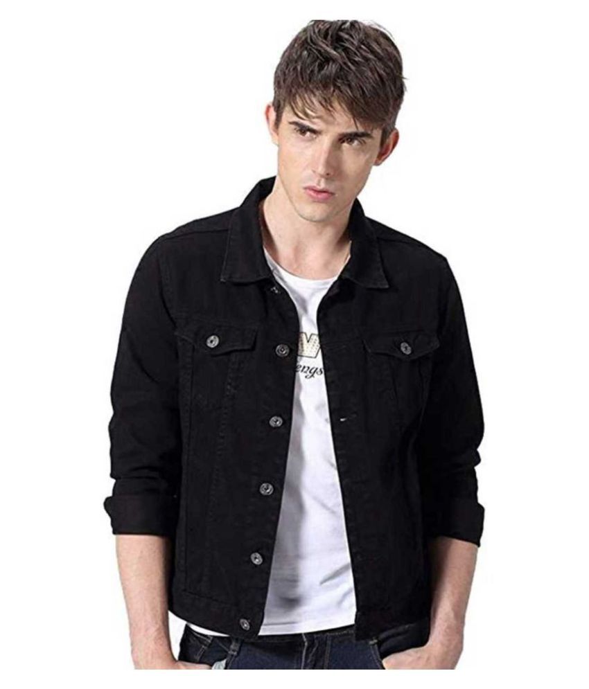     			ARBIA FUNKI Black Denim Jacket