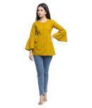 Yash Gallery - Yellow Cotton Women's Empire Top ( Pack of 1 )