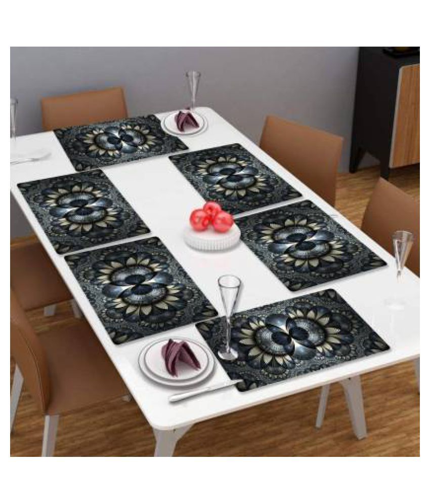     			HOMETALES Set of 6 PVC Table Mats