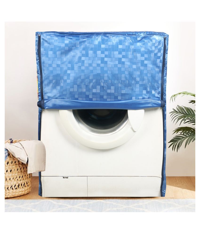     			E-Retailer Single PVC Blue Washing Machine Cover for Universal 7 kg Front Load