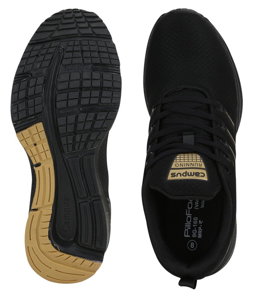 Campus VACUM Black Running Shoes - Buy 