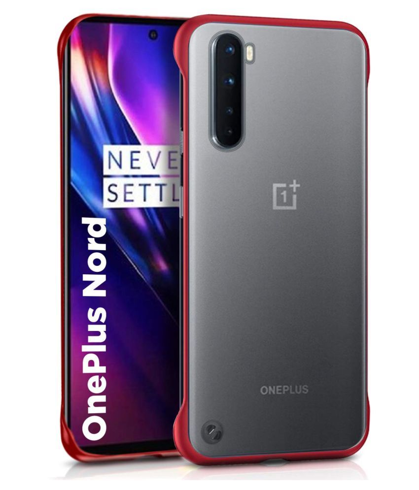 OnePlus Nord Bumper Cases Wow Imagine Red Plain Back Covers Online