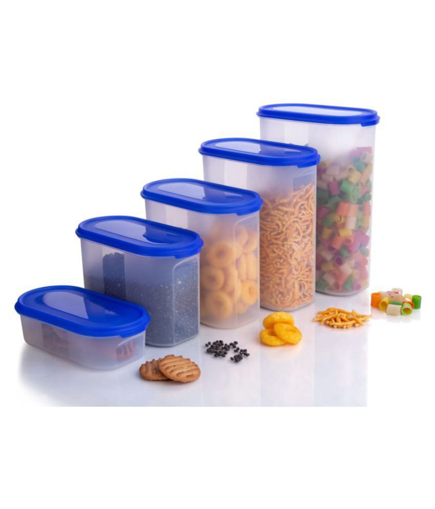     			Analog kitchenware Grocery,Dal,Pasta Polyproplene Food Container Set of 5 7500 mL