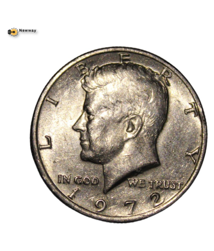    			Half Dollar 1972 - "Kennedy Half Dollar" Liberty United States of America Rare Coin 100% Original Product