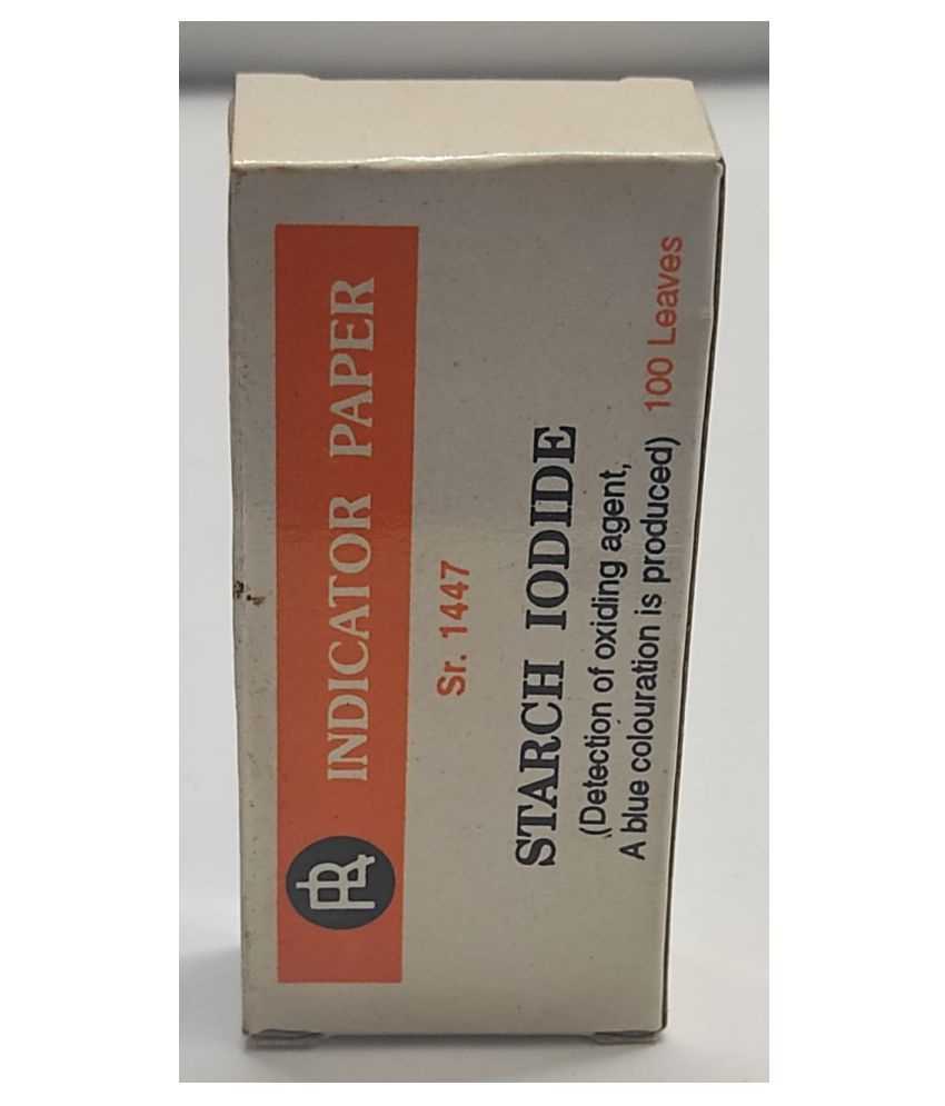     			INDICATOR PAPER  STARCH IODIDE papers  (pkt contains 100 leaves)