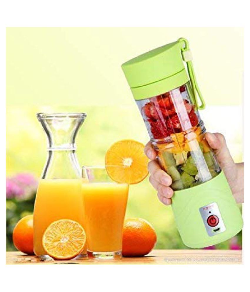 4 Blades Portable Rechargeable USB Juicer Bottle Blender Fruit Juice